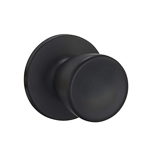 Amazon Basics Tulip Door Knob, Passage, Matte Black Madcity Doors