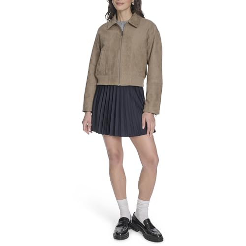 Image of Levi's Women's Faux Leather Bomber With Laydown Collar