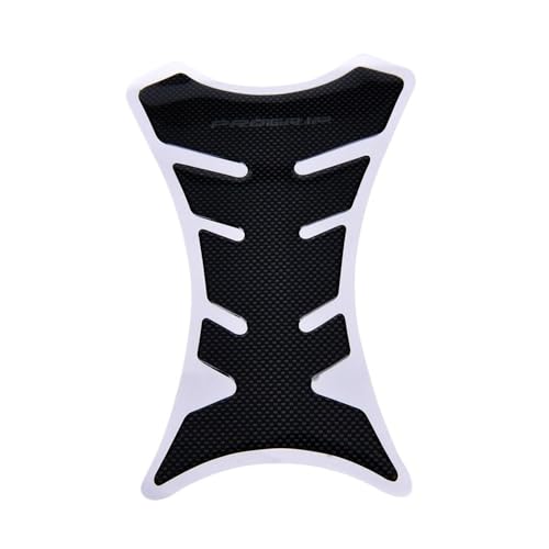 Autocollant pour réservoir moto universel en carbone noir | 1 pièce