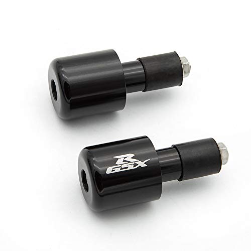 PROCNC Handle Bar Ends Grips Plug Fit for Suzuki GSX-R600 1999-2017 GSX-R750 2000-2017 GSX-R1000 2001-2017 GSXR600 750 2000-2014 GSXR1000 01-13 (Black)