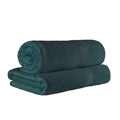 Superior Egyptian Cotton Bath Sheet Set (2) – Ultra Soft, Thick Plush