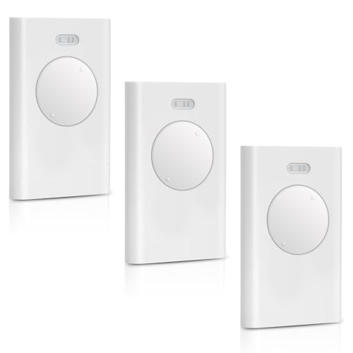 Mando a distancia para puerta de garaje compatible con FAAC XT2 433 SLH LR – 433,92 MHz, 2 canales, color blanco, reemplazo para automatización de puertas de garaje
