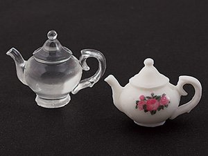 日清アソシエイツ クレイジュエリー型抜き ティーポットB 立体型 34×25mm 半透明 シリコン 157