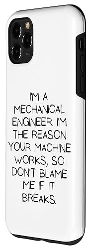 Image of iPhone 11 Pro Max Motivational Saying Mechanical Engineer Learning School Gag Case
