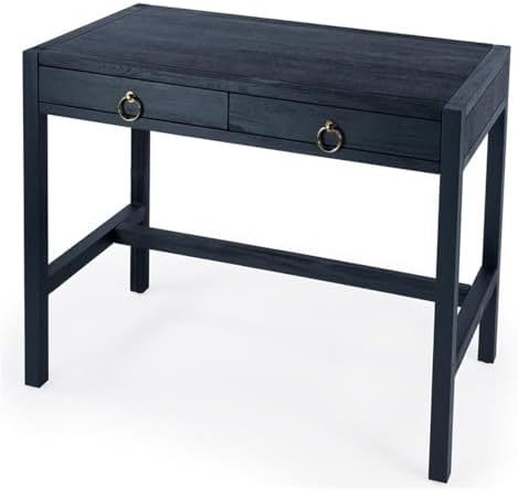 Butler Specialty Company Lark Wood Writing Desk - Navy Blue