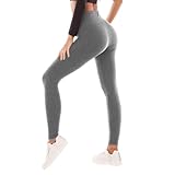 CADITEX Leggings for Women - High Waisted Buttery Soft Womens Leggings Heather Grey