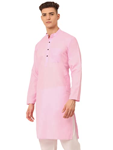 Image of Jompers Men's Cotton Ethnic Solid Kurta.