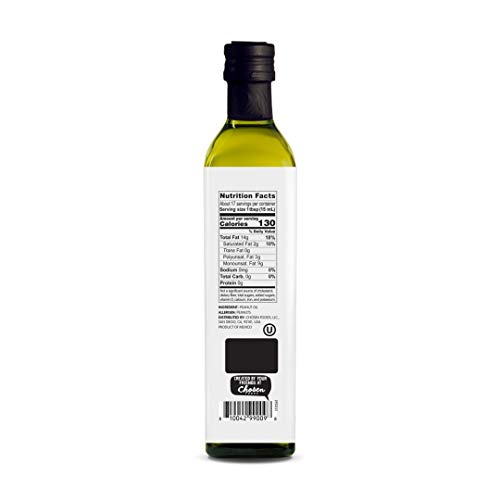 Oi! Roasted Peanut Oil 8.4 oz, Non-GMO, Gluten Free for Cooking, Baking and Grilling