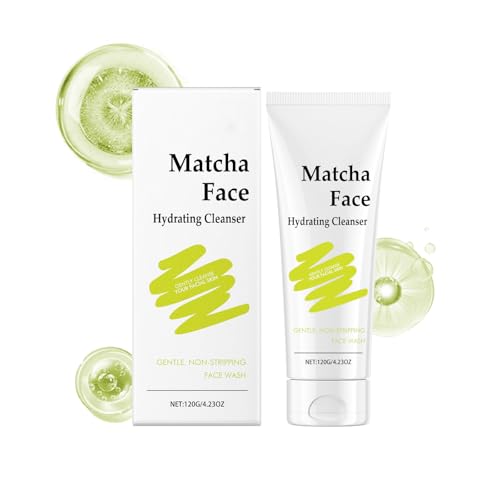 Matcha Hydrating Cleanser – Gentle Face Wash for All Skin Types, Natural Exfoliating & Moisturizing Facial Cleanser, Skincare for Women and Men (1)