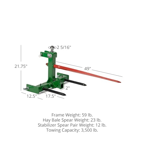 image for Titan Attachments 3 Point Gooseneck Tractor Trailer Hitch, 49