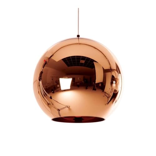 Nordic Glass Globe Pendant in Chrome