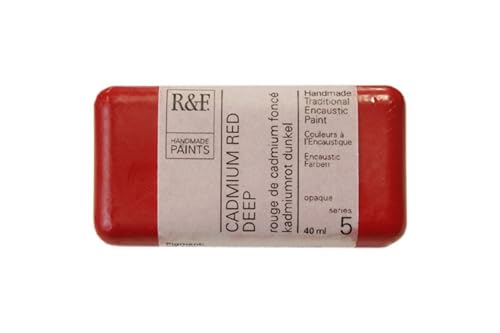 R&F Encaustic Paint, 40ml, Cadmium Red Deep
