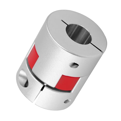 Acopladores Flexibles de Aluminio de 5 mm a 10 mm, Conector Acoplamiento de Eje de Ciruela para impresora 3D, máquina CNC y servomotor escalonado (D20 L25)