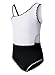 blibean Teen Girls Swimsuits Little Kids Summer One Piece Hawaii Beach Bathing Suit Tween Girl Fashion Color Block Swimwear Traje De Baño para Niñas Size 8-9 Year Old Black