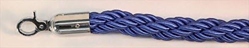 60 in. Braided Rope with Mirror Closable Hook - Blue