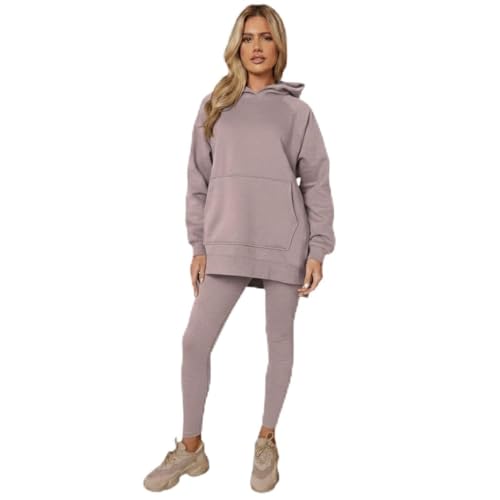 Survêtement femme Janisramone ensemble 2 pièces sweat à capuche et legging