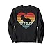Basset Hound Cadeau pour propriétaire de chien au coucher de soleil rétro Sweatshirt