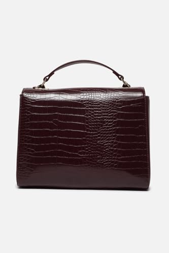 Image of Allen Solly Women's Medium Shoulder & Crossbody Bag | Vegan Leather | Textured Finish | Lightweight & Durable | Everyday Use