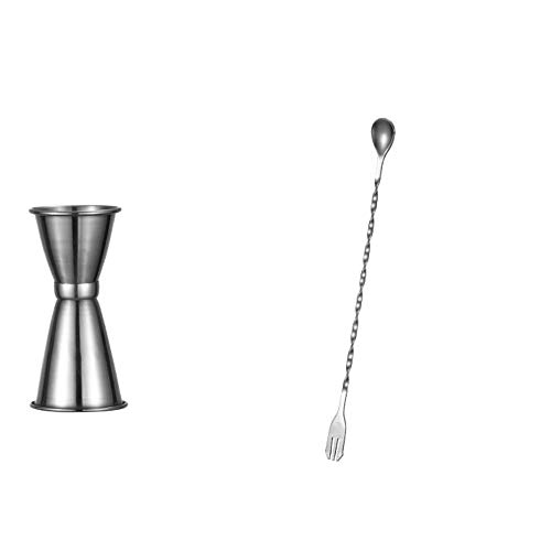 Set de coctelera de acero inoxidable con accesorios miniatura 4