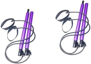 BESPORTBLE 2pcs Pilates Flexbands Yoga Training Rod Portable Bar Workout Bars Puller Muscle Pilates Equipment Adjustable Pilates Bar Portable Pilates Bar Shape Training Equipment Fitness