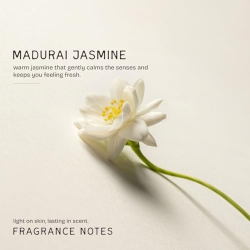Image of The Bare Bar Madurai Jasmine Natural Deodorant Stick 75g | Up to 24-Hour Odour Control | Long-Lasting Freshness | Aluminium-Free, Baking Soda-Free | No White Marks, No Staining | For Men & Women