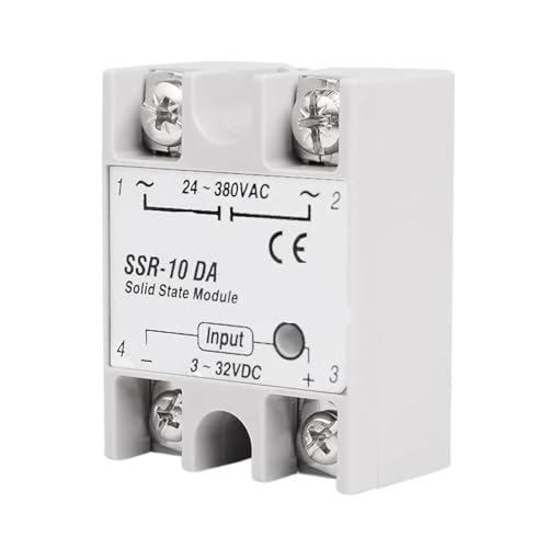 Relais statique 10A SSR-10DA monophasé DC-AC pour automatisme et imprimante 3D