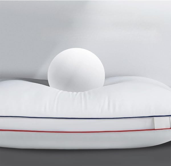 Almohada de cama estándar con material pluma artificial y diseño rectangular miniatura 2