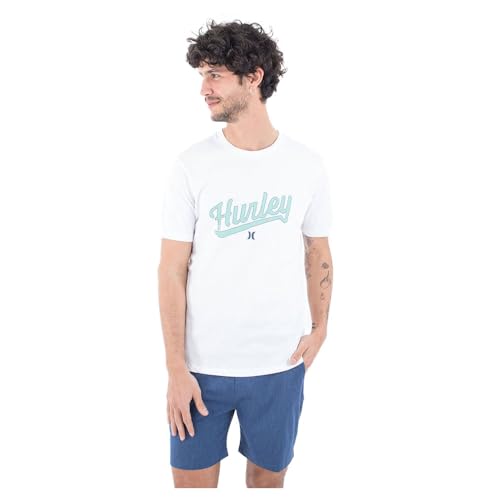 T-Shirt Homme Hurley M Hurler Tee SS, haut à manches courtes en coton noir