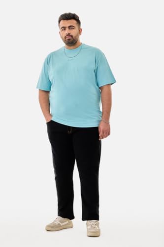 Image of SNITCH Men Polo Plus Size T-Shirt | Knitted Solid Polo with Contrast Tipped Collar & Logo Embroidery | 100% Cotton Breathable Lightweight Smart Casual Wear