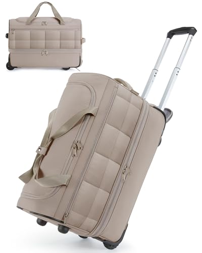 BAGSMART Rolling Duffle with Wheels