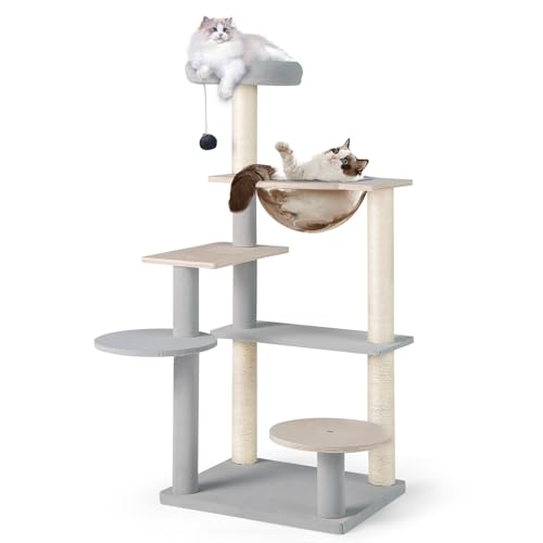 Tangkula Árbol para Gatos Moderno 44 pulgadas Multinivel miniatura 1