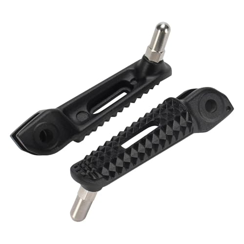 オートバイアクセサリーフロントリアペダルフットレストフットペグ に適合する トライアンフ トライデント660タイガースポーツデイトナ660スピードツイン1200(黒,フロント)