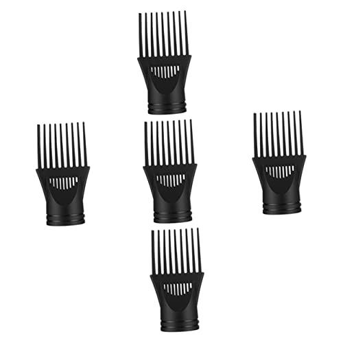 PartyKindom 5Pcs Hair Dryer Comb Attachments Hair Dryer Nozzle Reusable Blow Dryer Nozzle for Salon Styling Practical Hair Dryer Accessories for Easy Use and Installation