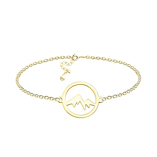 Bracelet Sofia Milani argent 925 : évitez les allergies avec ce pendentif montagne durable