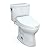 TOTO® WASHLET+® Drake® II 1G® Two-Piece Elongated 1.0 GPF Toilet with Auto Flush WASHLET+® S500e Contemporary Bidet Seat, Cotton White - MW4543046CUFGA#01