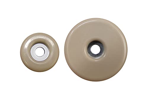 Shepherd Hardware 9471 1-Inch And 1-1/2-Inch Round, Adhesive Slide Glide Furniture Sliders, 20-Count,Tan #TOP2