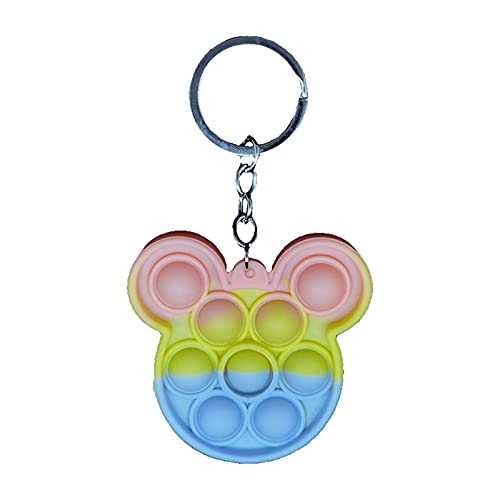 NRRN Llavero de juguete para aliviar el estrés, descompresión de la burbuja de los dedos, llavero pop para todas las edades Cover