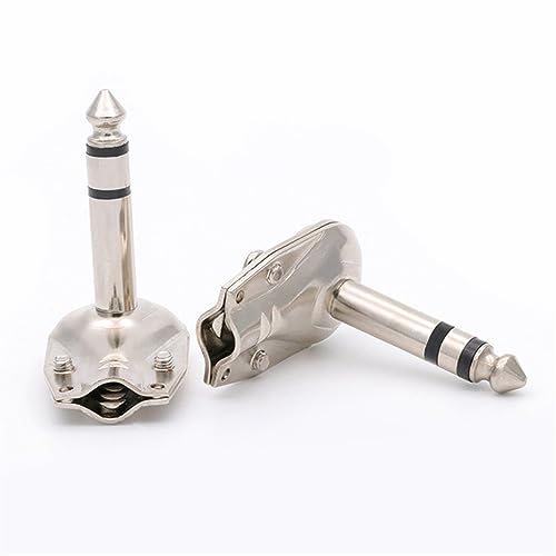 Jack 6,35mm mono en ángulo recto pack de 10 conectores macho de 2 polos para pedaleras 5