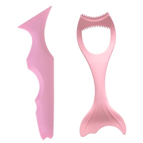 BAZEITFLOW 2 piezas Plantilla Delineador de Ojos Silicona con Regla Precisa y Diseño Ergonómico para Maquillaje Reutilizable y Limpieza Fácil para Principiantes y Aplicación Precisa de