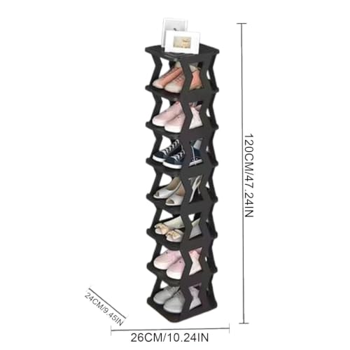 Étagère à chaussures multicouche amovible et modulable pour l'entrée - 6