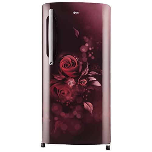 Image of LG 204 L 5 Star Inverter Direct-Cool Single Door Refrigerator (GL-B211HSEZ, Scarlet Euphoria, With Smart Connect & Fast Ice Making)