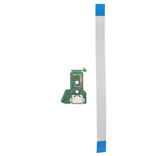 HDYS Para Ps4 Controlador Placa de Circuito de Enchufe Carga -Usb -040 Puerto de Cable de 12 Pines Cover
