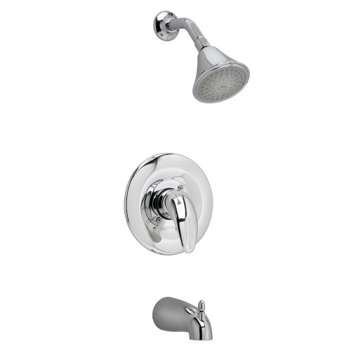 American Standard T385502.002 Kit de recambio para baño/ducha Reliant 3 con cabezal de ducha Easy Clean, brazo y brida de ducha, cromado pulido miniatura 1