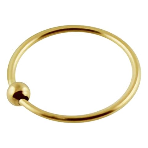 Anillo de la Nariz de Oro 9K con Perla en cautiverio Cover