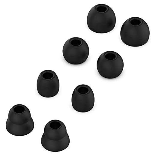 Auoneday Ersättande silikon Eartips hörlurar öronsnäckor kompatibel med Beats by dr dre Powerbeats Pro trådlösa hörlurar (svart)