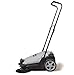 Dapper Supply Walk-Behind Outdoor Hand Push Floor Sweeper - 5.25 Gallon Capacity - 25.5