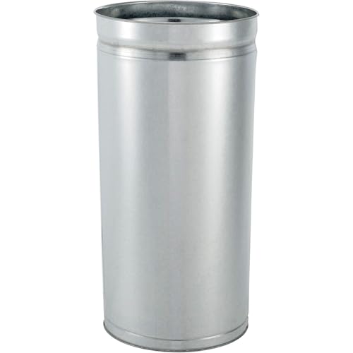 Caneca de basura negra de acero con tapa dome 15 gal miniatura 6