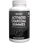 Abvite Activated Charcoal Gummies, Vegan Friendly, Plant-Based. Supports Digestive Health and Blo...