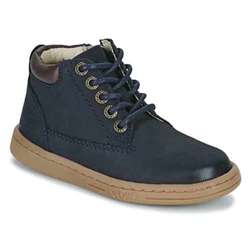 Kickers Tackland bottillons marine 24 avec semelle antidérapante pour la sécurité des petits