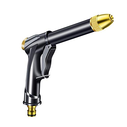 HOUSEHOLD W-WXT Portable Pressure Cleaner,Hydro Jet Garden Watering Sprayer Water Spray Guns High Pressure Cleaner Hoses,7 Adjustable Patterns (Color : Black)